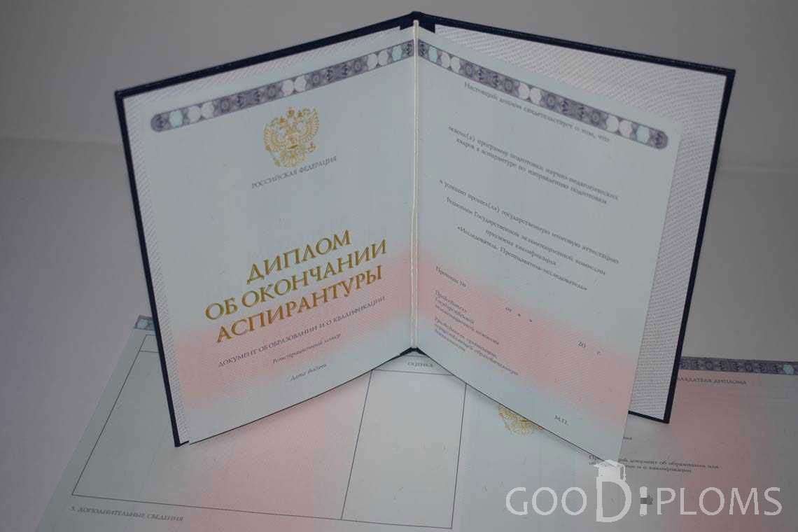 Диплом Аспирантуры период выдачи 2014-2020 -  Пинск