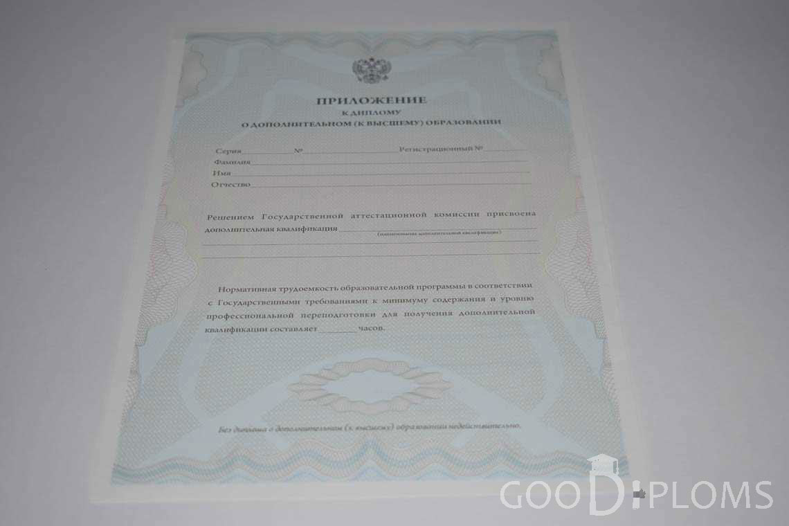 Приложение к Диплому МВА период выдачи 2011-2020 -  Пинск